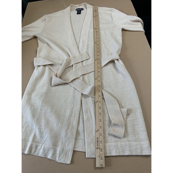 Viva Terra Alpaca Wool Blend Open Front Cardigan - Size Medium - Picture 5 of 8